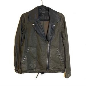 Dolce Vita Moto Jacket Forest Green Size S